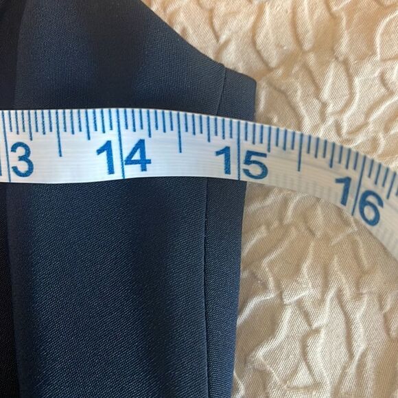 J Crew Navy Silk Dress. Size 2 A-line. - Picture 8 of 9